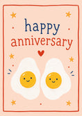 Load image into Gallery viewer, Anniversary - Personalised Card — with punch holes
