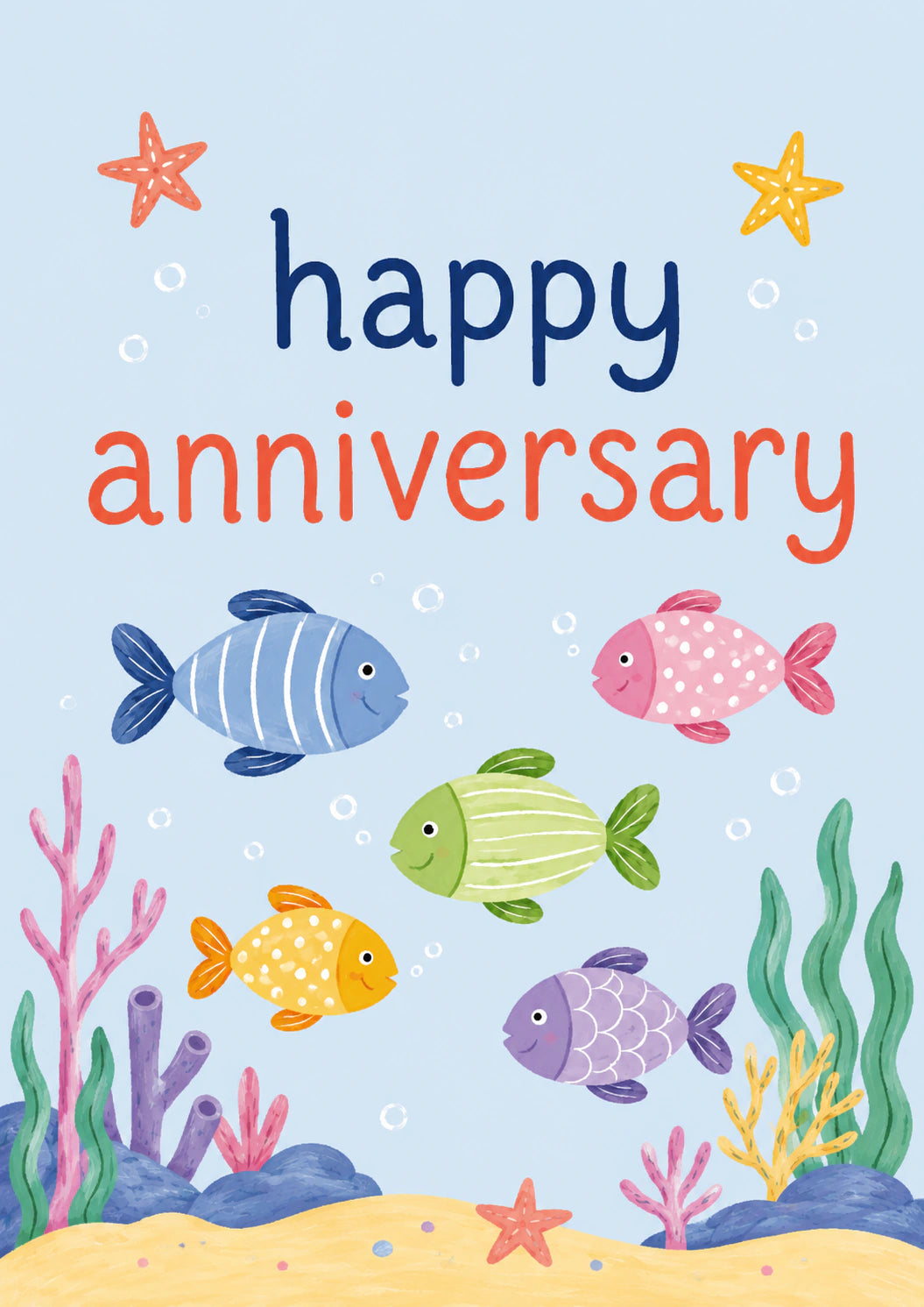 Anniversary - Personalised Card — with punch holes