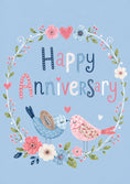 Load image into Gallery viewer, Anniversary - Personalised Card — with punch holes
