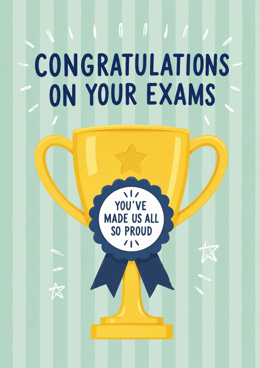 Congratulations - Personalised Card — with punch holes
