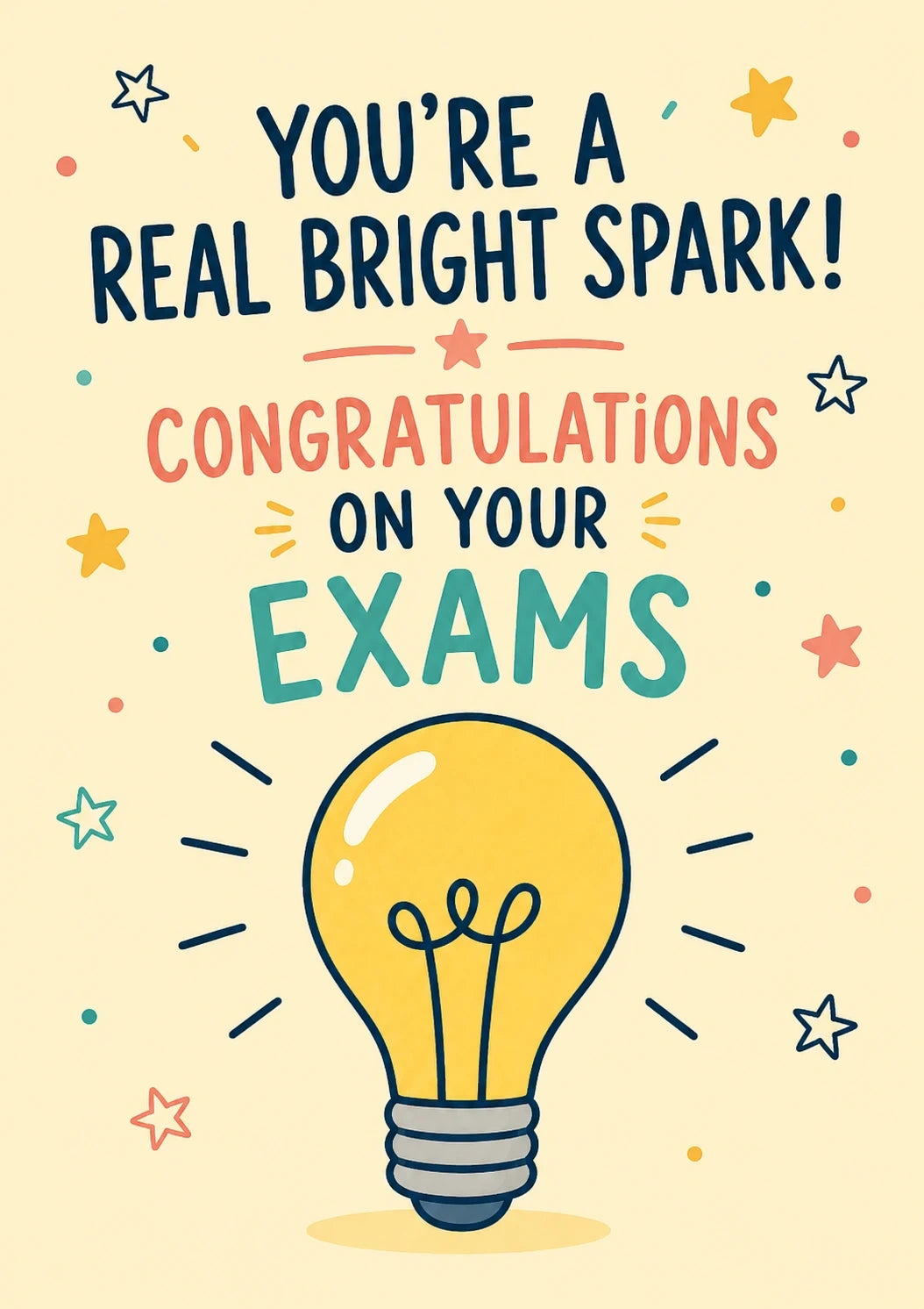 Congratulations - Personalised Card — with punch holes
