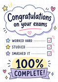 Load image into Gallery viewer, Congratulations - Personalised Card — with punch holes
