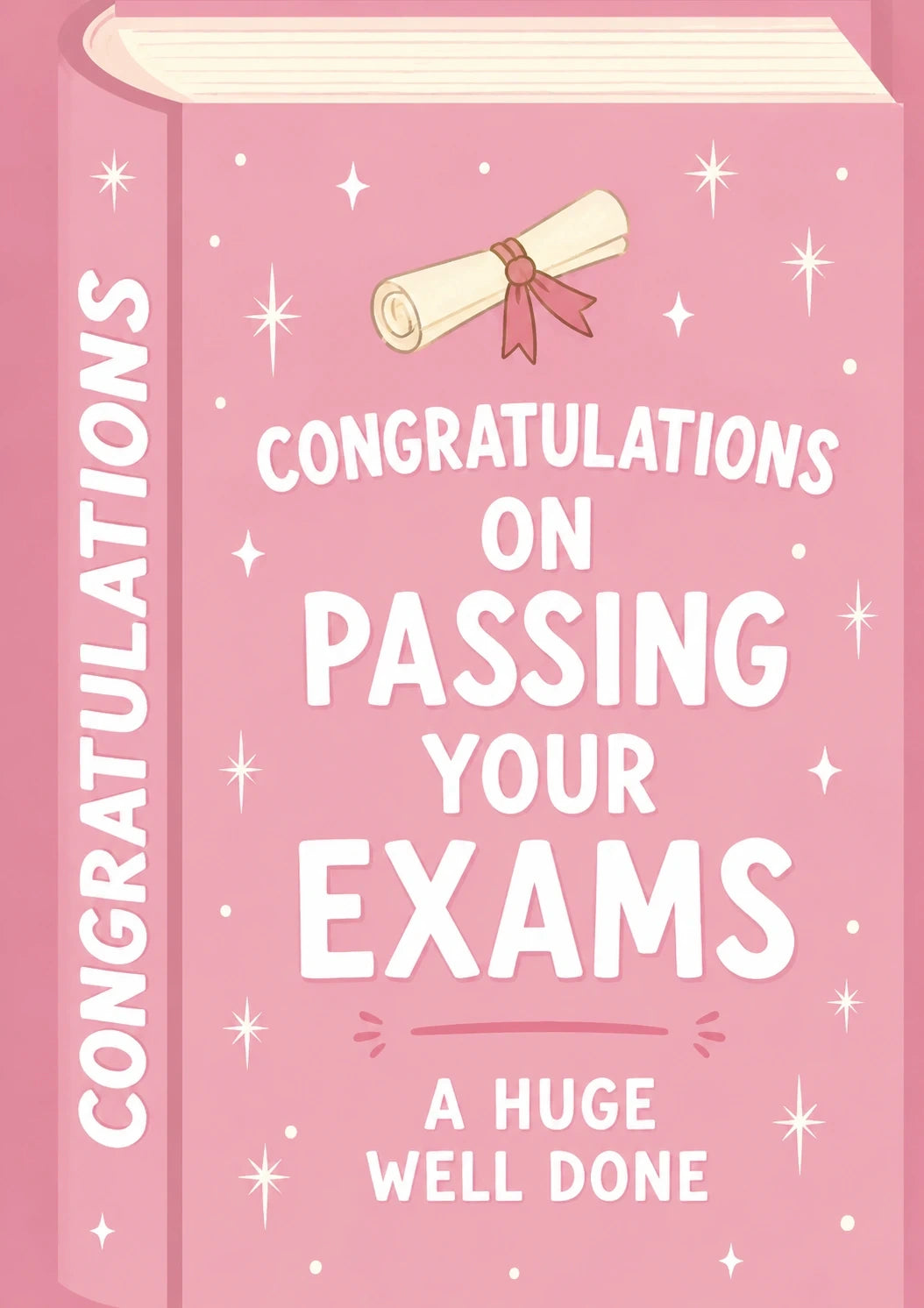 Congratulations - Personalised Card — with punch holes
