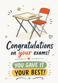 Load image into Gallery viewer, Exam Desk You Gave It Your Best Congratulations Card
