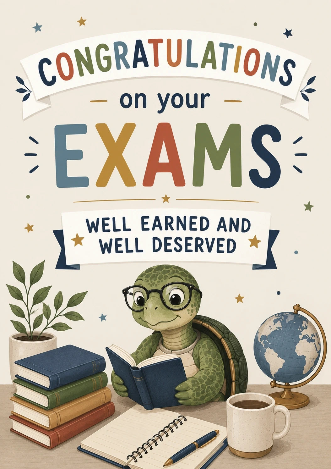 Congratulations - Personalised Card — with punch holes