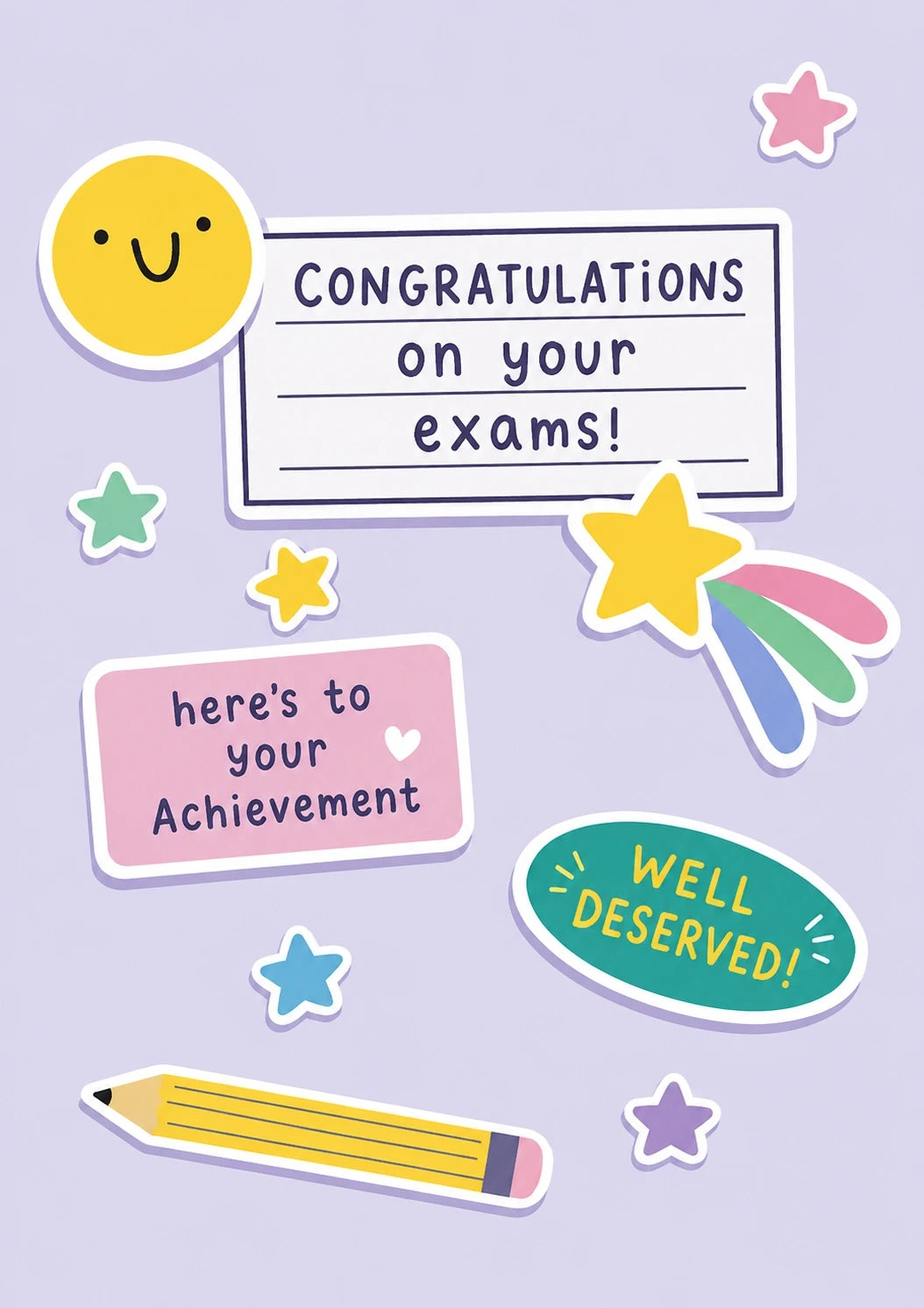 Congratulations - Personalised Card — with punch holes