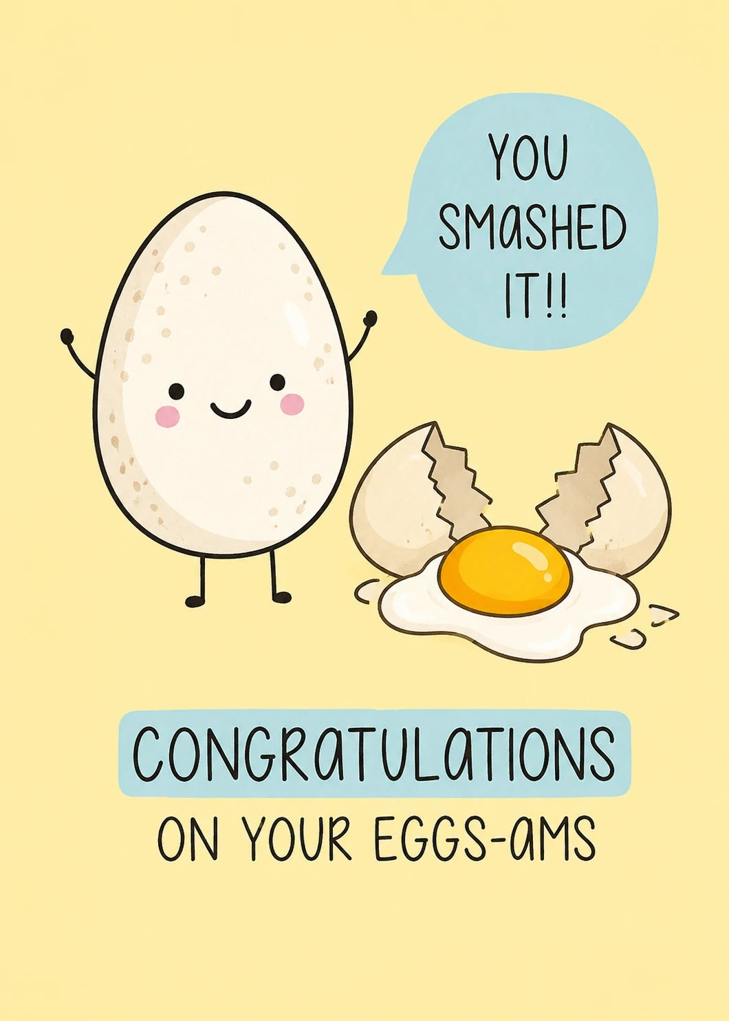 Congratulations - Personalised Card — with punch holes