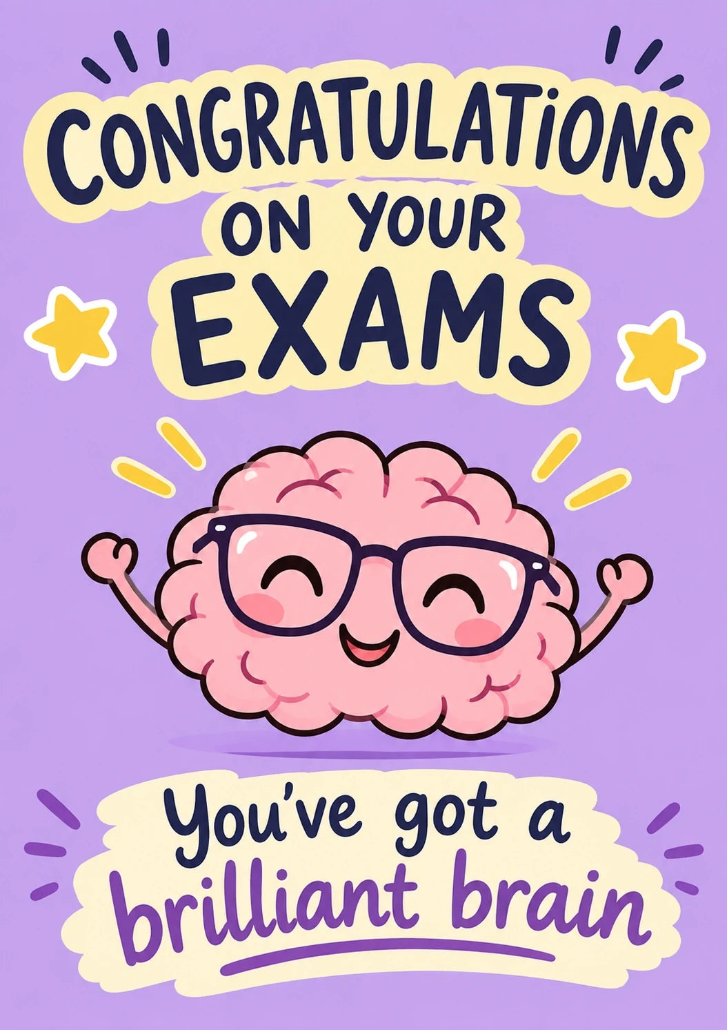 Congratulations - Personalised Card — with punch holes
