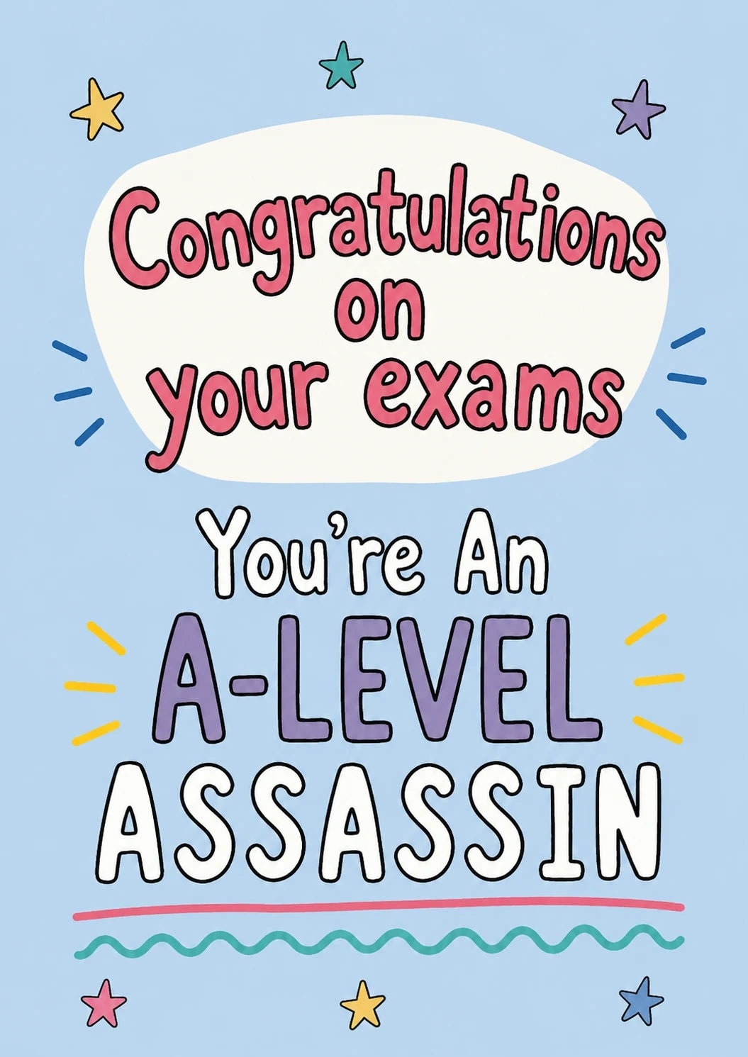 Congratulations - Personalised Card — with punch holes