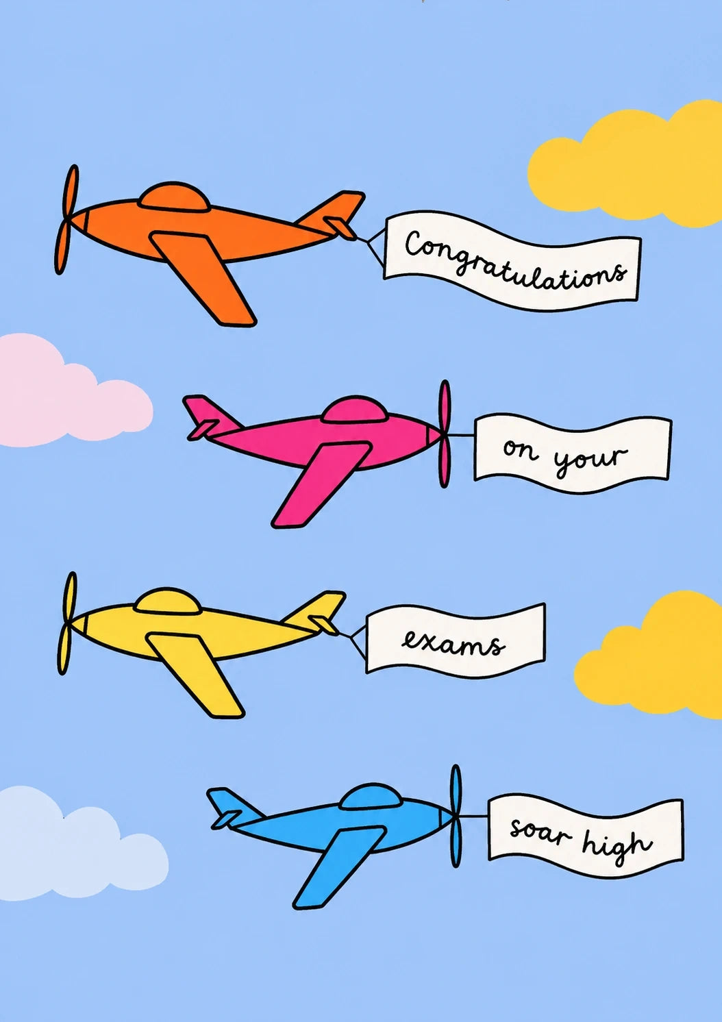 Congratulations - Personalised Card — with punch holes