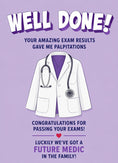 Load image into Gallery viewer, Funny Future Medic Doctor's Coat Congratulations Card
