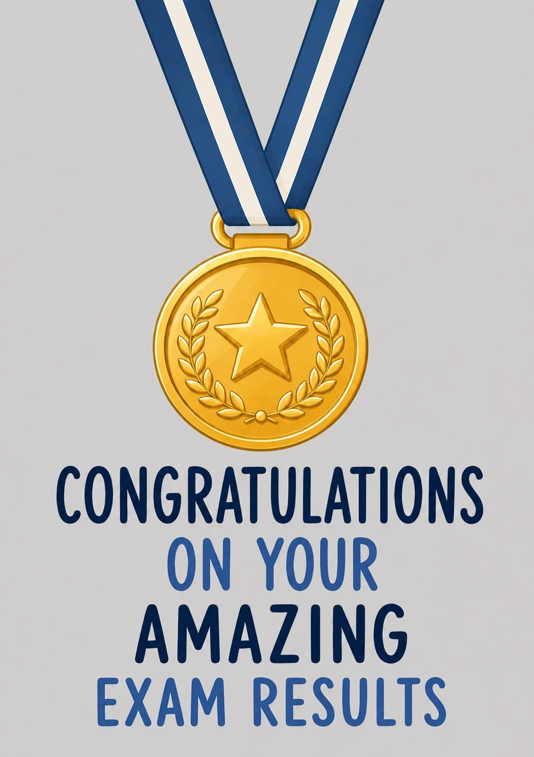 Congratulations - Personalised Card — with punch holes