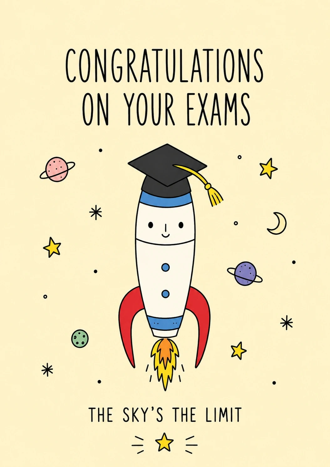 Congratulations - Personalised Card — with punch holes