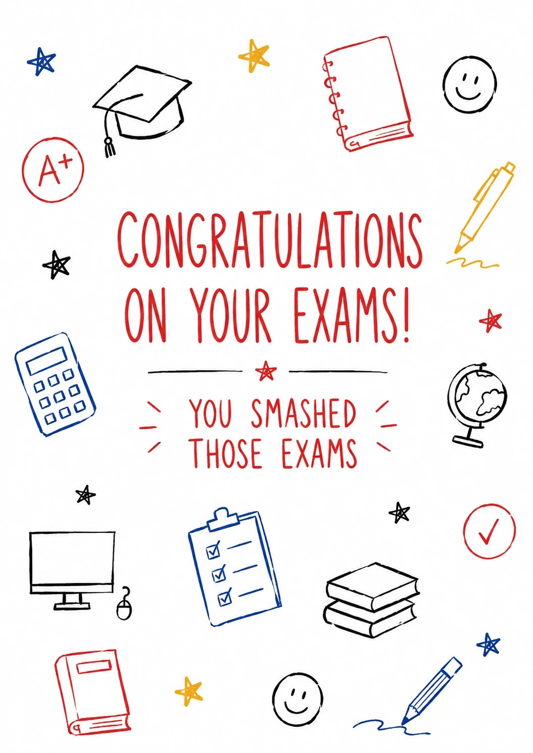 Congratulations - Personalised Card — with punch holes