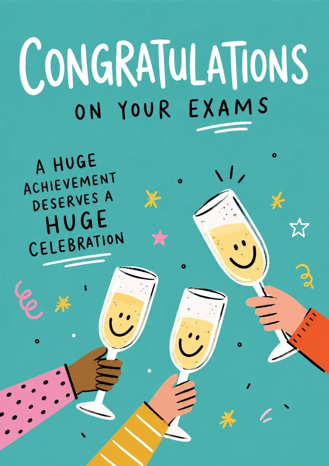 Congratulations - Personalised Card — with punch holes