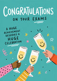 Load image into Gallery viewer, Champagne Toast Huge Achievement Congratulations Card
