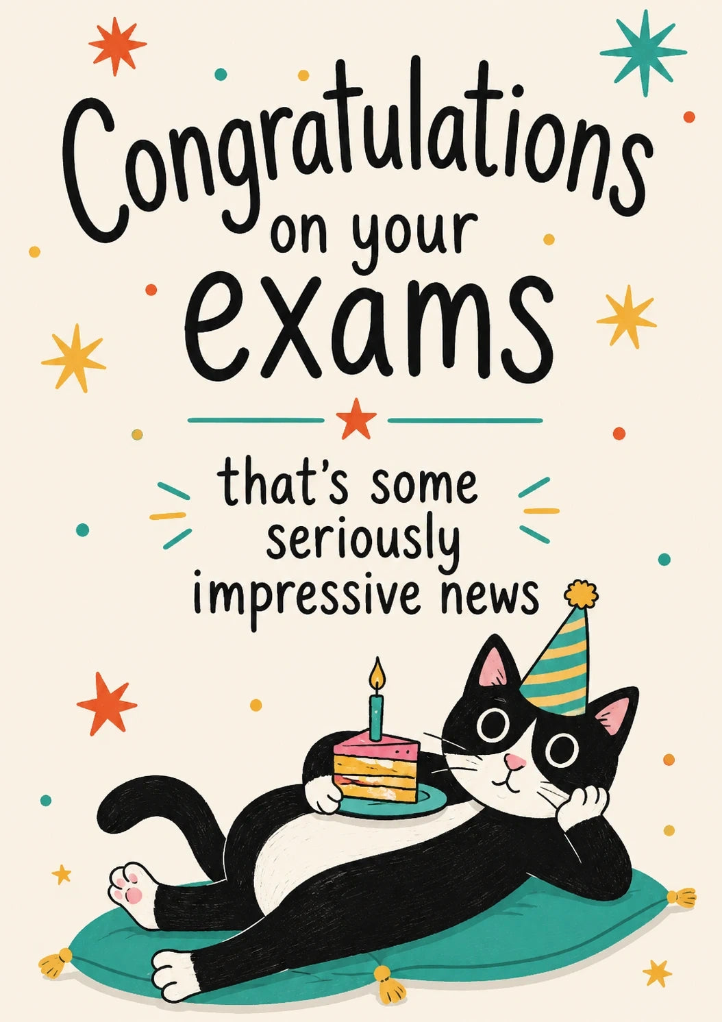 Congratulations - Personalised Card — with punch holes