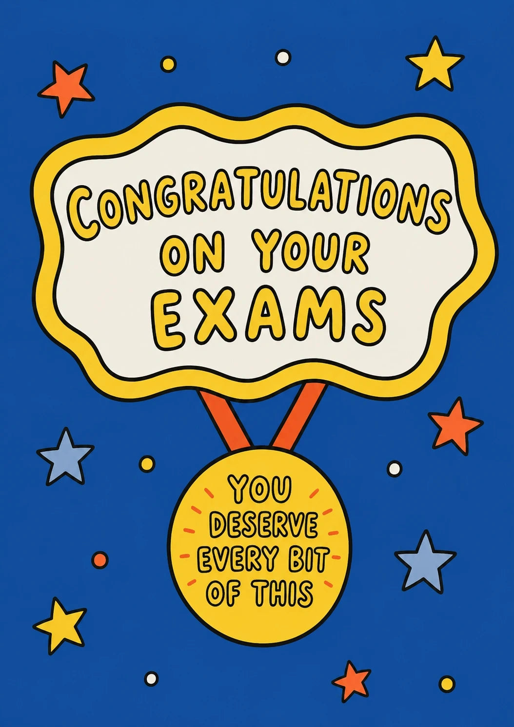 Congratulations - Personalised Card — with punch holes