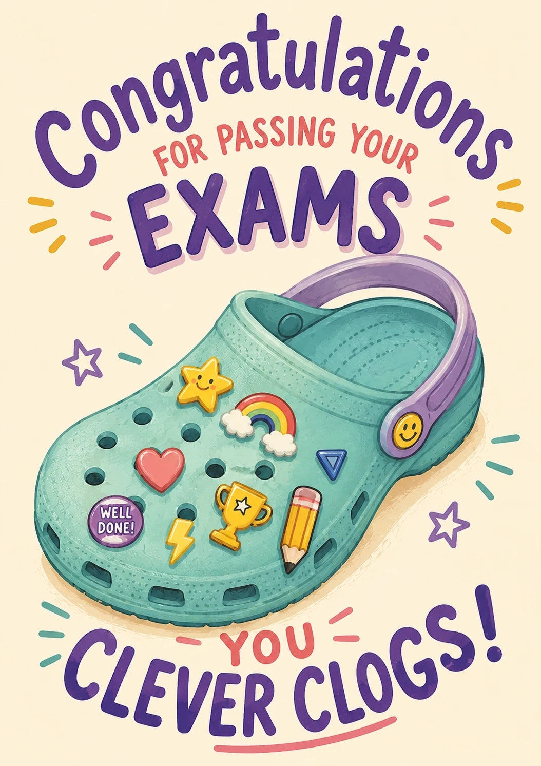 Congratulations - Personalised Card — with punch holes