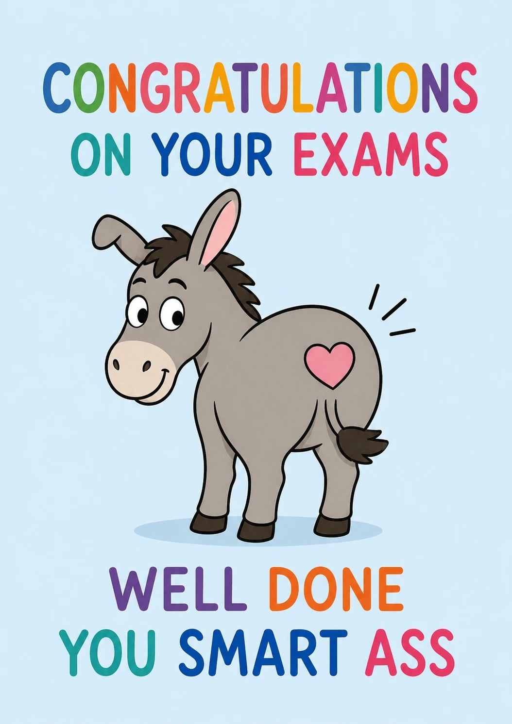 Congratulations - Personalised Card — with punch holes