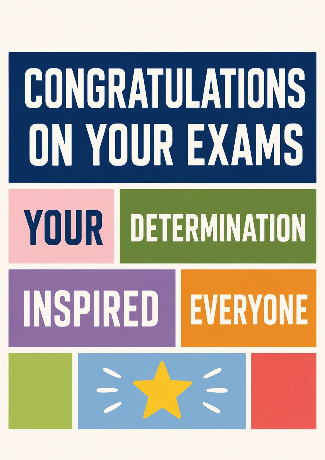 Congratulations - Personalised Card — with punch holes