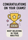 Load image into Gallery viewer, Gold Trophy You Did It Congratulations Card
