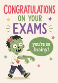 Load image into Gallery viewer, Funny Zombie You're So Brainy Congratulations Card
