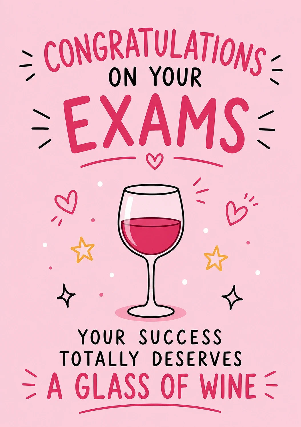 Congratulations - Personalised Card — with punch holes