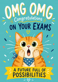 Load image into Gallery viewer, Funny Shocked Cat OMG Congratulations on Your Exams Card

