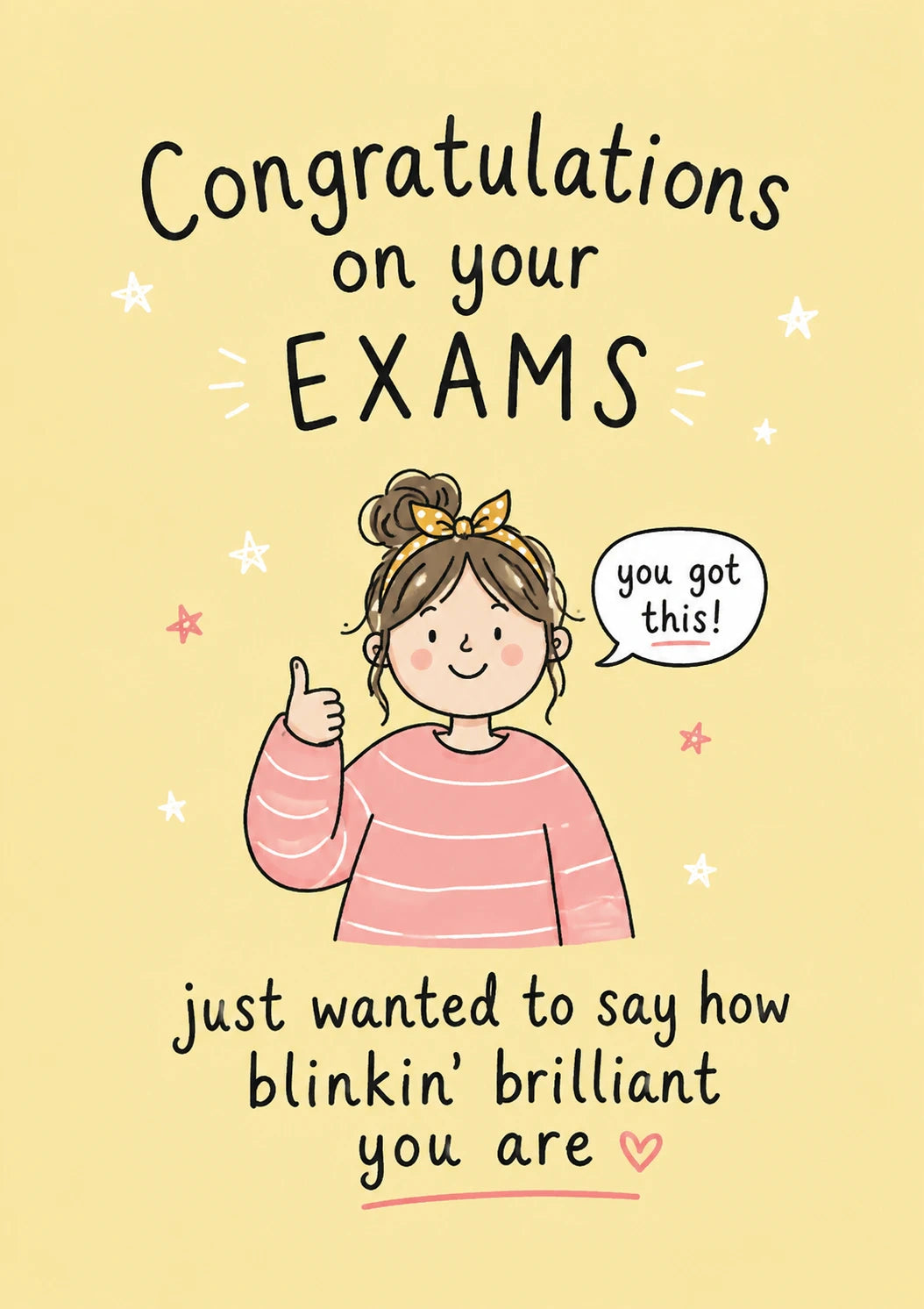 Thumbs Up You Got This Congratulations Card for Her