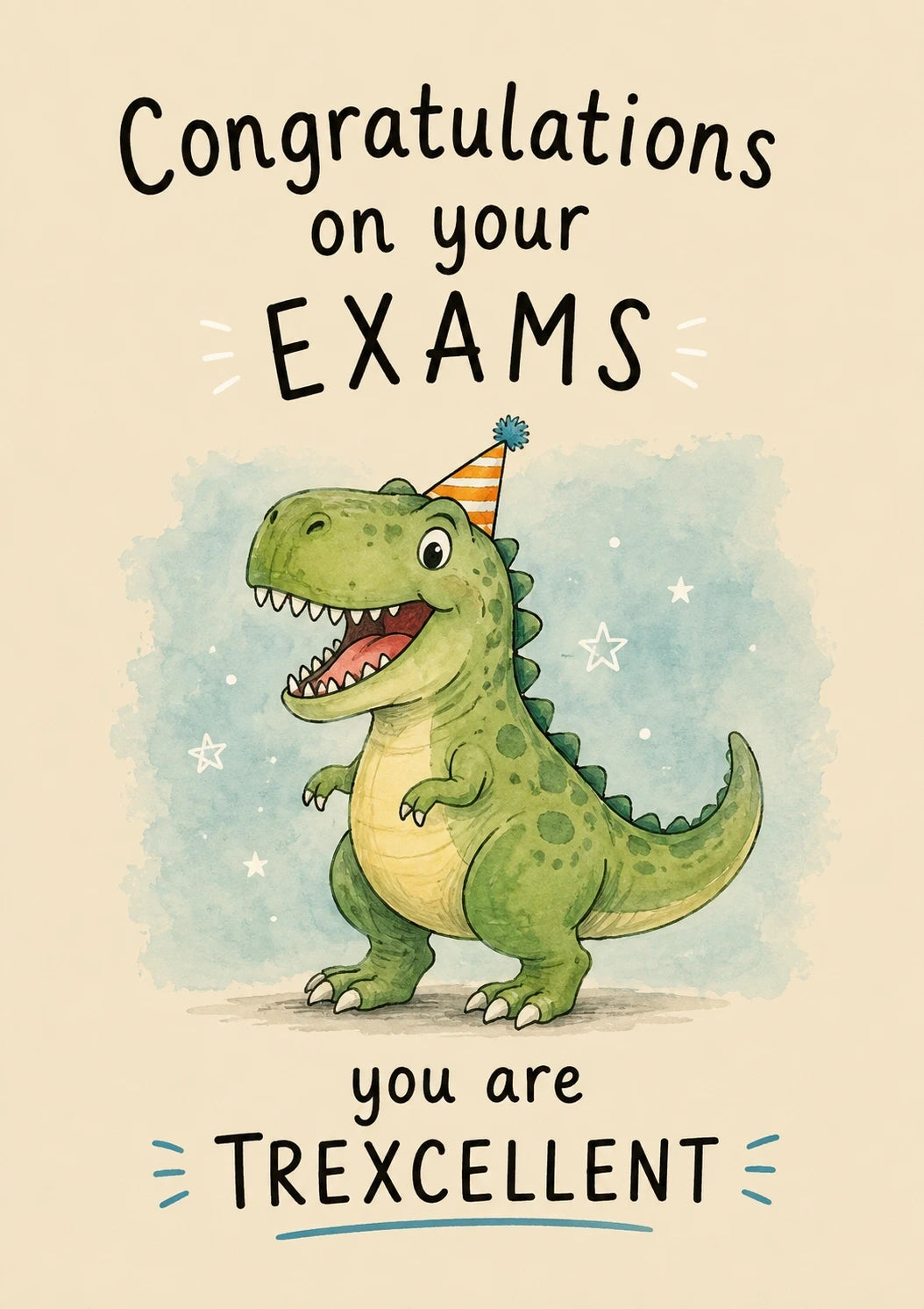 Congratulations - Personalised Card — with punch holes