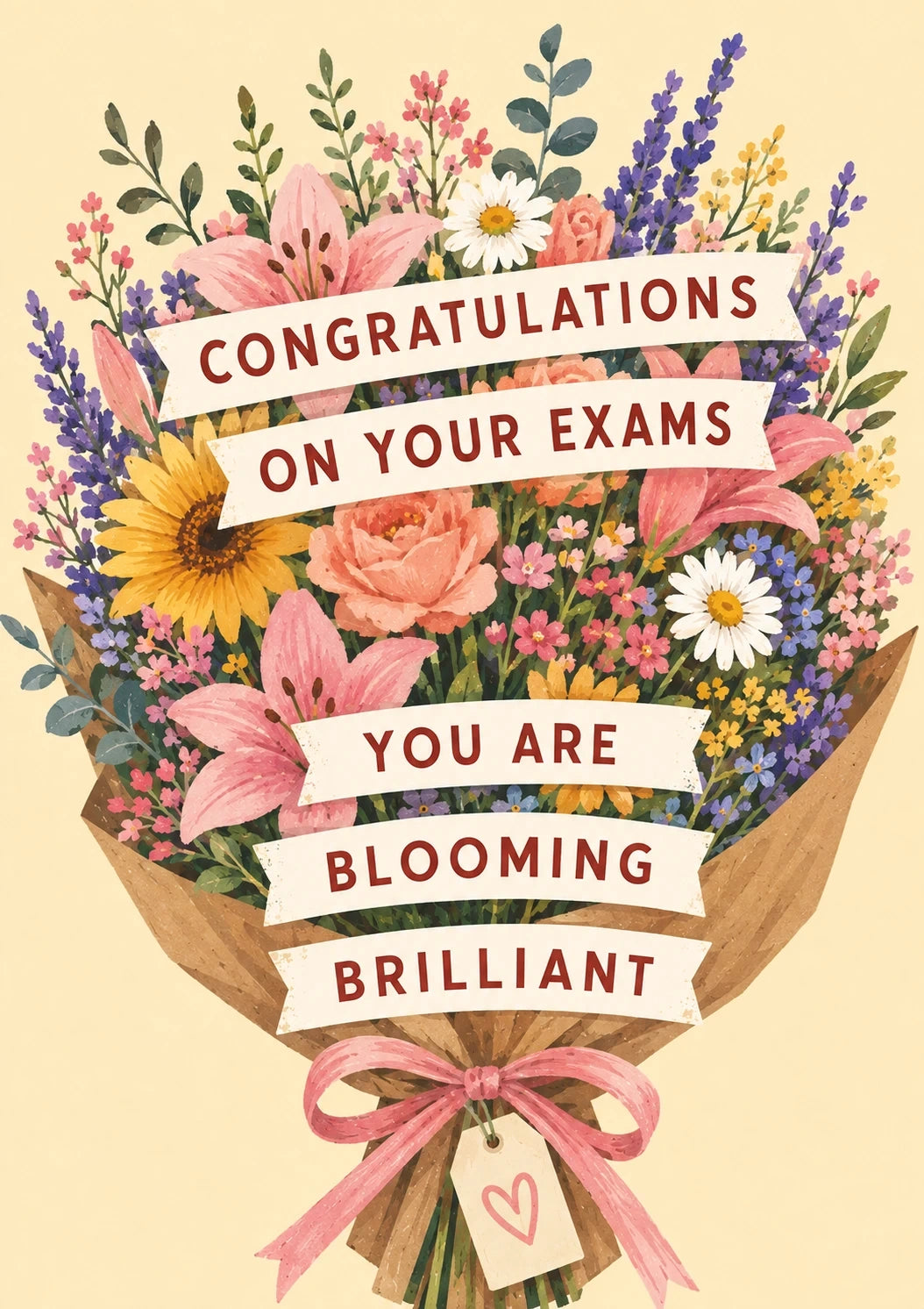 Congratulations - Personalised Card — with punch holes
