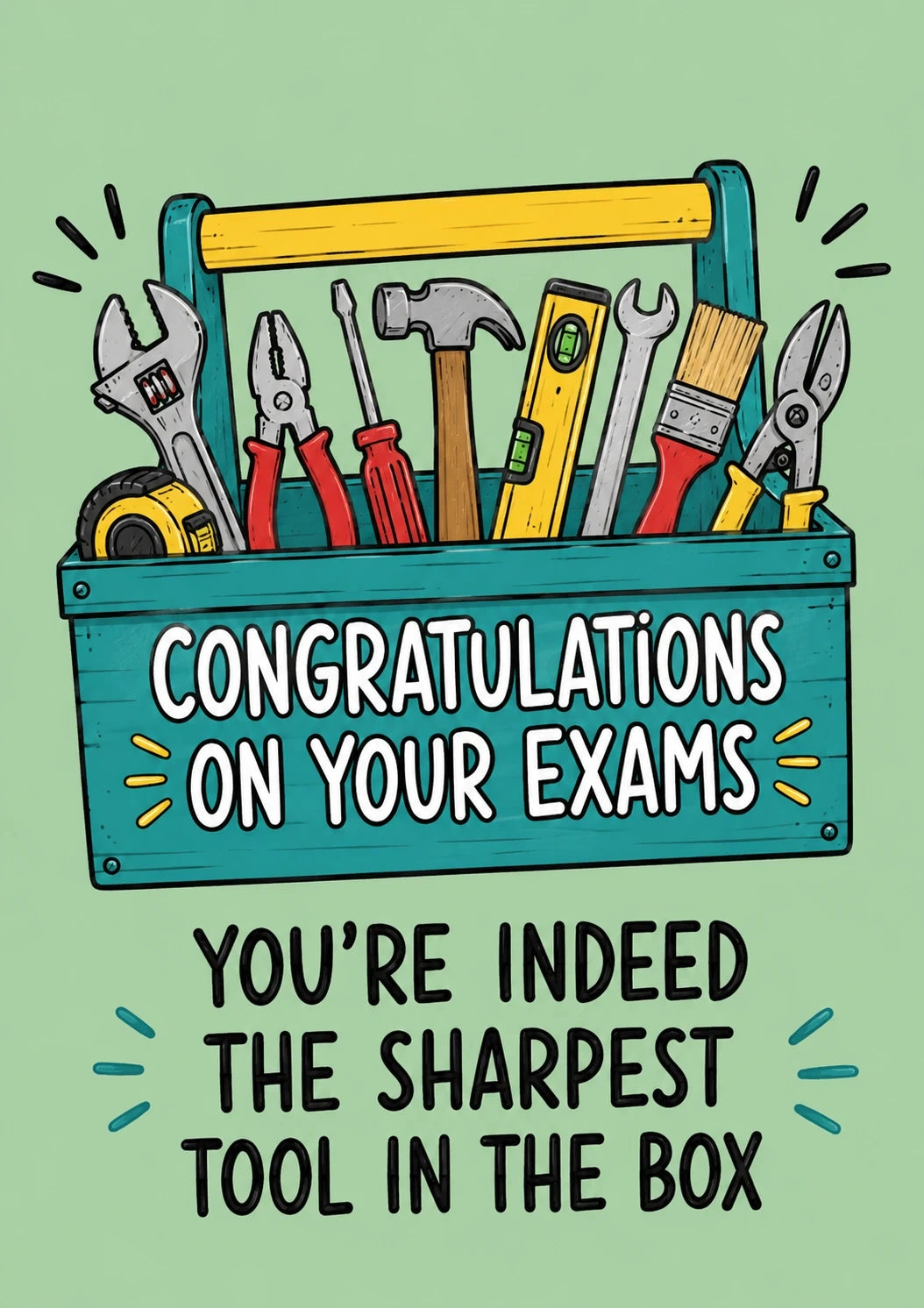 Congratulations - Personalised Card — with punch holes