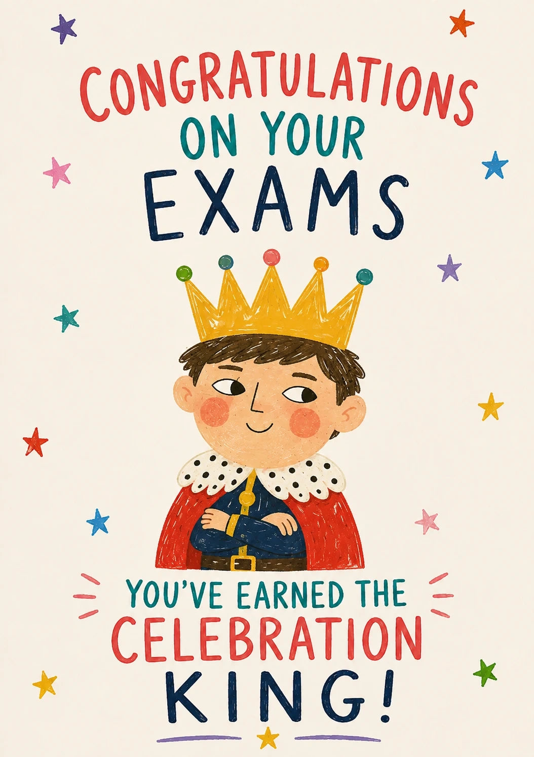 Congratulations - Personalised Card — with punch holes