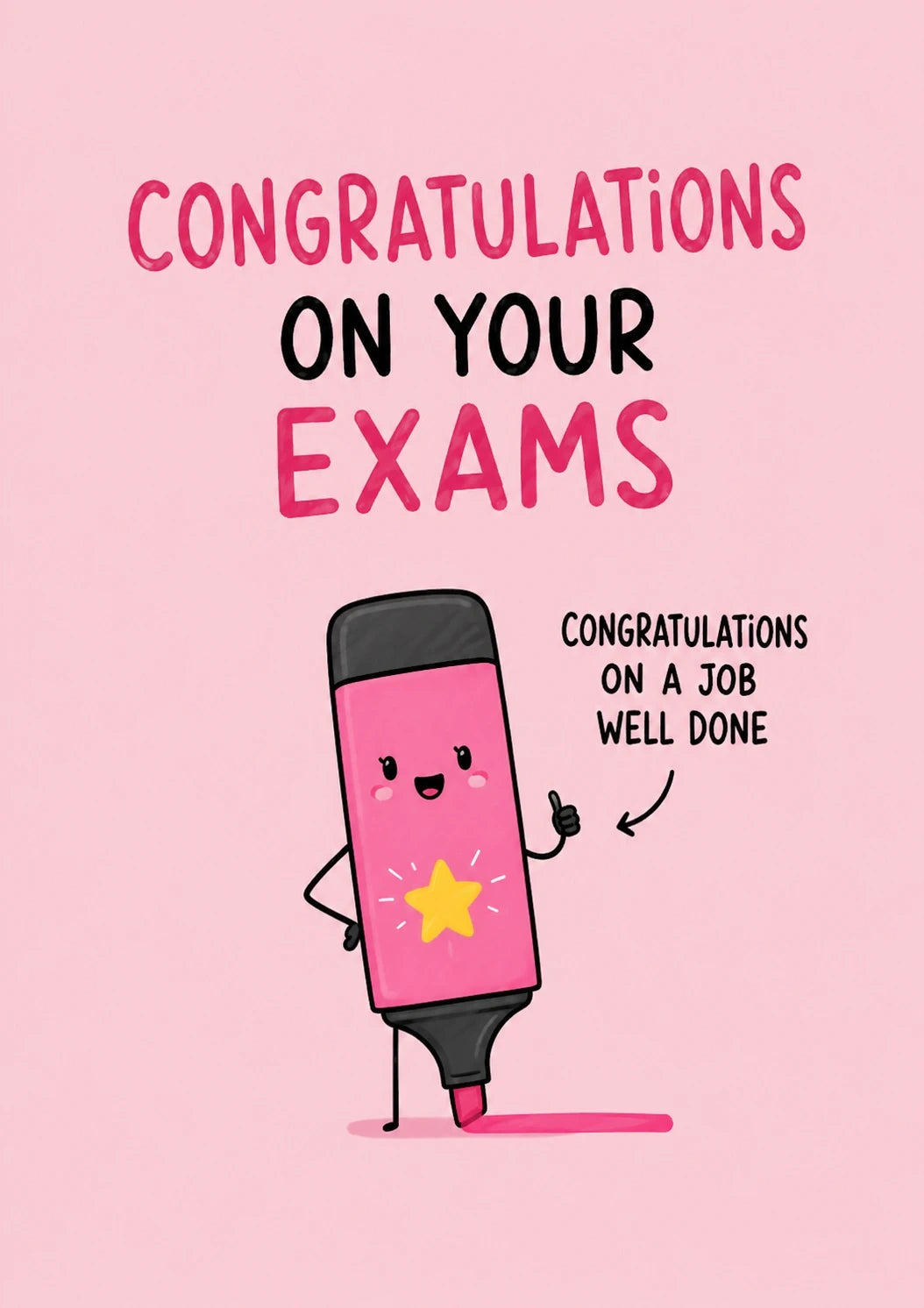 Congratulations - Personalised Card — with punch holes