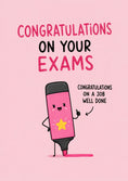 Load image into Gallery viewer, Cute Pink Highlighter Pen Congratulations Card
