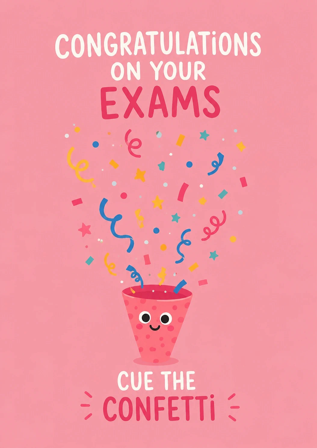 Congratulations - Personalised Card — with punch holes