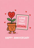 Load image into Gallery viewer, Anniversary - Personalised Card — with punch holes
