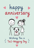 Load image into Gallery viewer, Anniversary - Personalised Card — with punch holes

