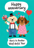 Load image into Gallery viewer, Anniversary - Personalised Card — with punch holes
