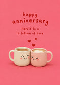 Load image into Gallery viewer, Anniversary - Personalised Card — with punch holes
