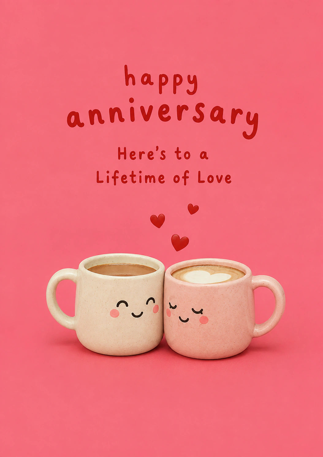 Anniversary - Personalised Card — with punch holes