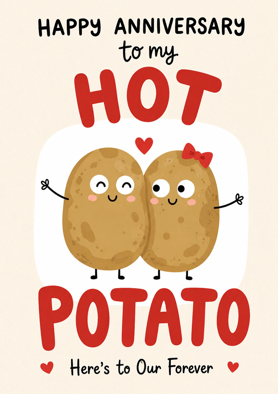 Anniversary - Personalised Card — with punch holes