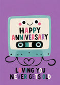 Load image into Gallery viewer, Anniversary - Personalised Card — with punch holes
