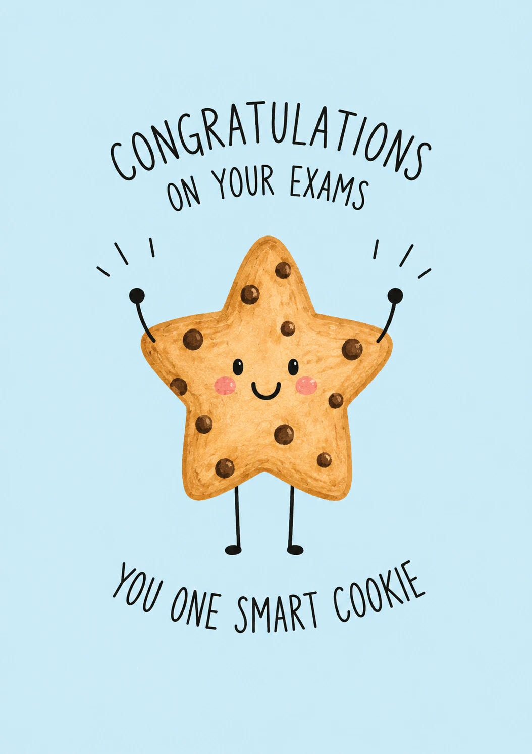Funny Smart Cookie Star Congratulations Card