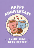 Load image into Gallery viewer, Anniversary - Personalised Card — with punch holes
