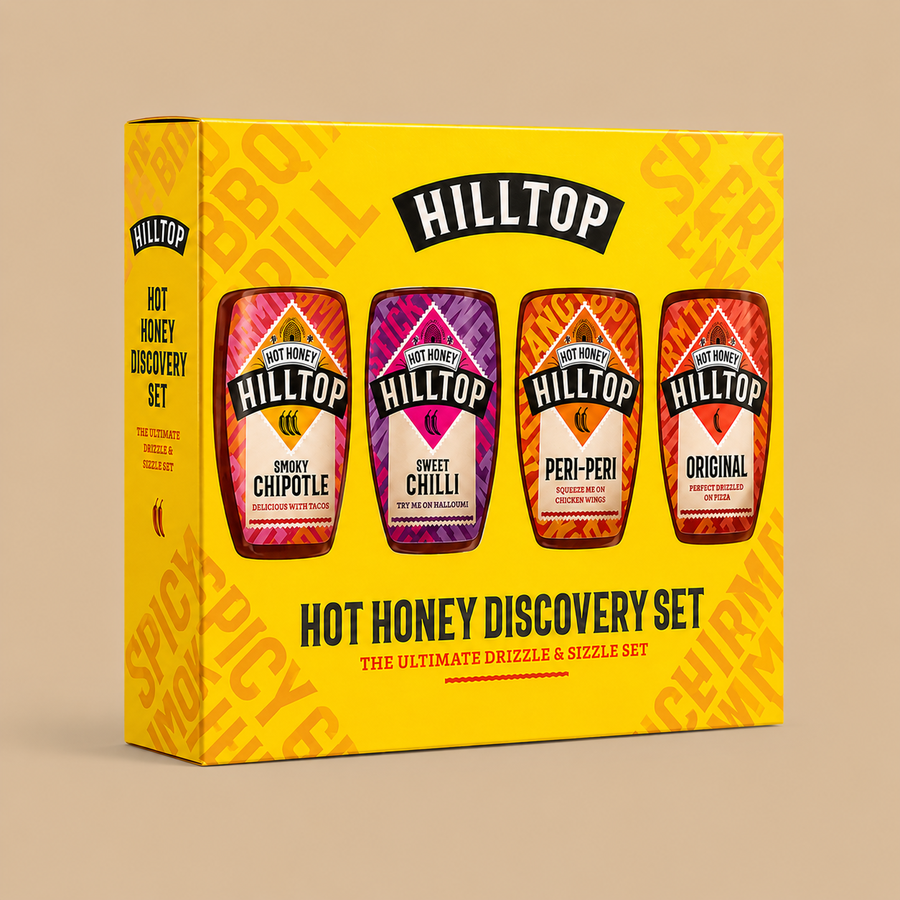 Hilltop Hot Honey Discovery Set 4x350g