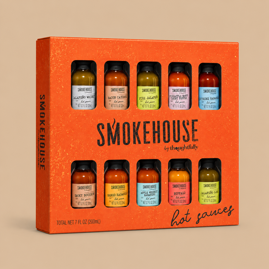 Smokehouse by Thoughtfully Gourmet Hot Sauce Gift Set 10x20ml