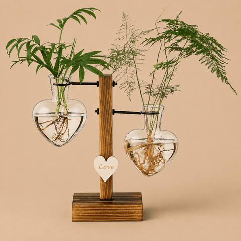 Glasseam Heart Glass Terrarium