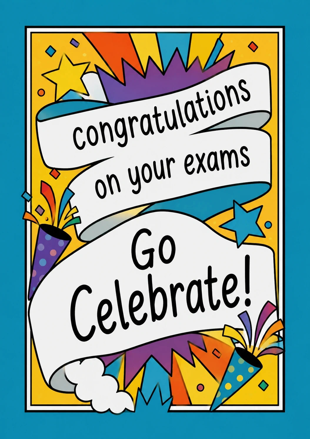 Congratulations - Personalised Card — with punch holes
